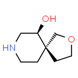 2-Oxa-8-azaspiro[4.5]decan-6-ol, (5R,6S)-rel- (9CI) Structure