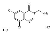 3-(aminomethyl)-6,8-dichloroquinazolin-4-one,dihydrochloride Structure