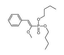 (2-dibutoxyphosphoryl-2-methoxyethenyl)benzene结构式