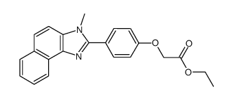 ethyl 2-(4-(3-methyl-3H-naphtho[1,2-d]imidazol-2-yl)phenoxy)acetate结构式