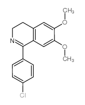 1-(4-Chlorophenyl)-6,7-dimethoxy-3,4-dihydroisoquinoline Structure