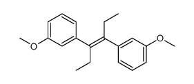 trans-3,3'-dimethoxy-α,β-diethylstilbene结构式