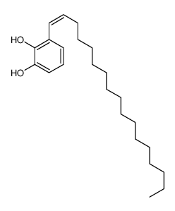 3-[(E)-heptadec-1-enyl]benzene-1,2-diol Structure