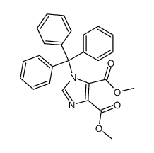 dimethyl 1-triphenylmethylimidazole-4,5-dicarboxylate结构式