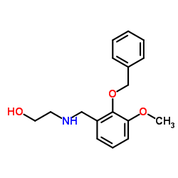 2-{[2-(Benzyloxy)-3-methoxybenzyl]amino}ethanol结构式