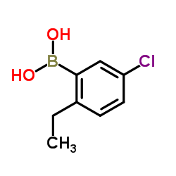 (5-Chloro-2-ethylphenyl)boronic acid结构式