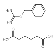 benzyl carbamimidothioate,hexanedioic acid Structure