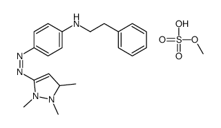 5-[[4-(benzylmethylamino)phenyl]azo]-1,2,3-trimethyl-1H-pyrazolium methyl sulphate结构式