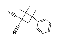 1-phenyl-3,3-dicyano-1,2,2-trimethylcyclobutane结构式