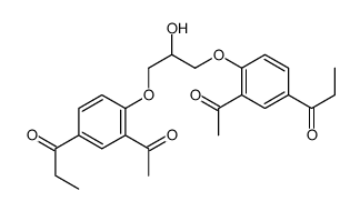 1-[3-acetyl-4-[3-(2-acetyl-4-propanoylphenoxy)-2-hydroxypropoxy]phenyl]propan-1-one Structure