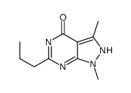 4H-Pyrazolo[3,4-d]pyrimidin-4-one,1,5-dihydro-1,3-dimethyl-6-propyl-(9CI) Structure