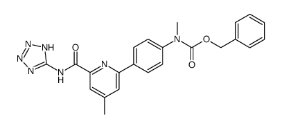 N-(5-tetrazolyl)-4-methyl-6-(4-N-methyl-N-benzyloxycarbonylaminophenyl)-2-pyridinecarboxamide Structure