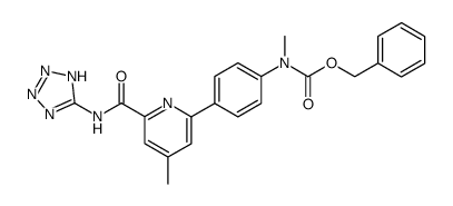 N-(5-tetrazolyl)-4-methyl-6-(4-N-methyl-N-benzyloxycarbonylaminophenyl)-2-pyridinecarboxamide结构式