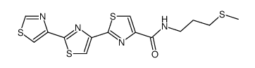 N-(3-(methylthio)propyl)-[2,4':2',4''-terthiazole]-4-carboxamide结构式