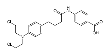 4-[4-[4-[bis(2-chloroethyl)amino]phenyl]butanoylamino]benzoic acid结构式