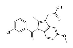 2-[1-(3-chlorobenzoyl)-5-methoxy-2-methylindol-3-yl]acetic acid结构式