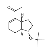 1-((1S,3aR,7aS)-1-(tert-butoxy)-7a-methyl-2,3,3a,6,7,7a-hexahydro-1H-inden-4-yl)ethan-1-one结构式