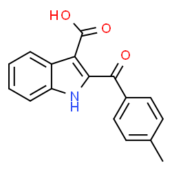 2-(4-METHYL-BENZOYL)-1H-INDOLE-3-CARBOXYLIC ACID结构式
