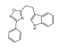 5-[2-(1H-indol-3-yl)ethyl]-3-phenyl-1,2,4-oxadiazole Structure