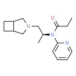 N-[(2S)-1-(3-azabicyclo[3.2.0]hept-3-yl)propan-2-yl]-N-pyridin-2-yl-pr opanamide Structure