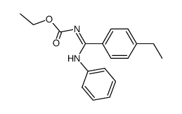 ethyl ((4-ethylphenyl)(phenylamino)methylene)carbamate结构式