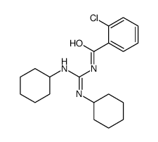 2-chloro-N-(N,N'-dicyclohexylcarbamimidoyl)benzamide Structure
