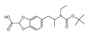 5-[2-(tert-Butoxycarbonyl-ethyl-amino)-propyl]-benzo[1,3]dioxole-2-carboxylic acid Structure