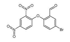 Benzaldehyde, 5-bromo-2-(2,4-dinitrophenoxy) Structure