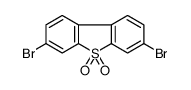 3,7-二溴二苯并噻吩 5,5-二氧化物结构式