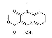 3-Quinolinecarboxylic acid, 1,2-dihydro-4-hydroxy-1-Methyl-2-oxo-, Methyl ester Structure