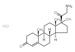 21-Amino-17-hydroxyprogesterone hydrochloride Structure