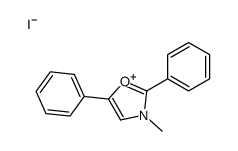 3-methyl-2,5-diphenyl-1,3-oxazol-3-ium,iodide Structure
