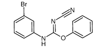 phenyl N-(3-bromophenyl)-N'-cyanoimidocarbamate Structure