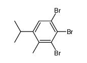 1,2,3-tribromo-5-isopropyl-4-methyl-benzene结构式