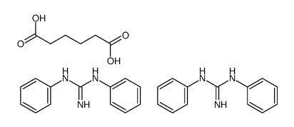adipic acid, compound with N,N'-diphenylguanidine (1:2) structure