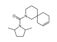 2-azaspiro[5.5]undec-9-en-2-yl-(2,5-dimethylpyrrolidin-1-yl)methanone Structure