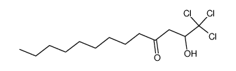 1,1,1-trichloro-2-hydroxy-tridecan-4-one结构式