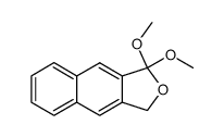 1,1-dimethoxy-1,3-dihydrobenzo(f)isobenzofuran Structure