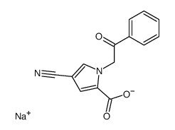 Sodium N-Phenacyl-4-cyanopyrrole-2-carboxylate结构式