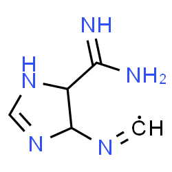 Methyl,[[5-(aminoiminomethyl)-4,5-dihydro-1H-imidazol-4-yl]imino]- (9CI) Structure