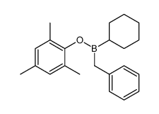 benzyl-cyclohexyl-(2,4,6-trimethylphenoxy)borane结构式