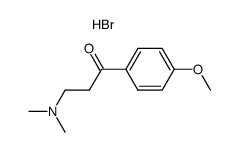 1-Propanone,3-(dimethylamino)-1-(4-methoxyphenyl)-, hydrobromide (1:1)结构式