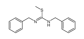 S-methyl-N,N'-dibenzylisothiourea结构式