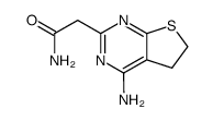 2-(4-amino-5,6-dihydrothieno[2,3-d]pyrimidin-2-yl)acetamide Structure