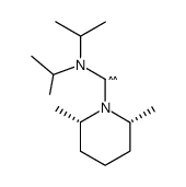 diisopropylamine-cis-2,6-dimethyl-N-piperidylmethylidene结构式