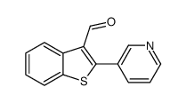 2-pyridin-3-yl-1-benzothiophene-3-carbaldehyde Structure