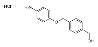 [4-[(4-aminophenoxy)methyl]phenyl]methanol,hydrochloride Structure