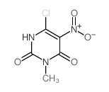 6-氯-3-甲基-5-硝基-2,4 (1h, 3h)-嘧啶二酮结构式