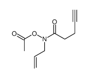 [pent-4-ynoyl(prop-2-enyl)amino] acetate结构式