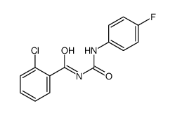 2-chloro-N-[(4-fluorophenyl)carbamoyl]benzamide Structure